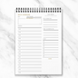 Daily Overview Productivity Planner – 52 Sheets