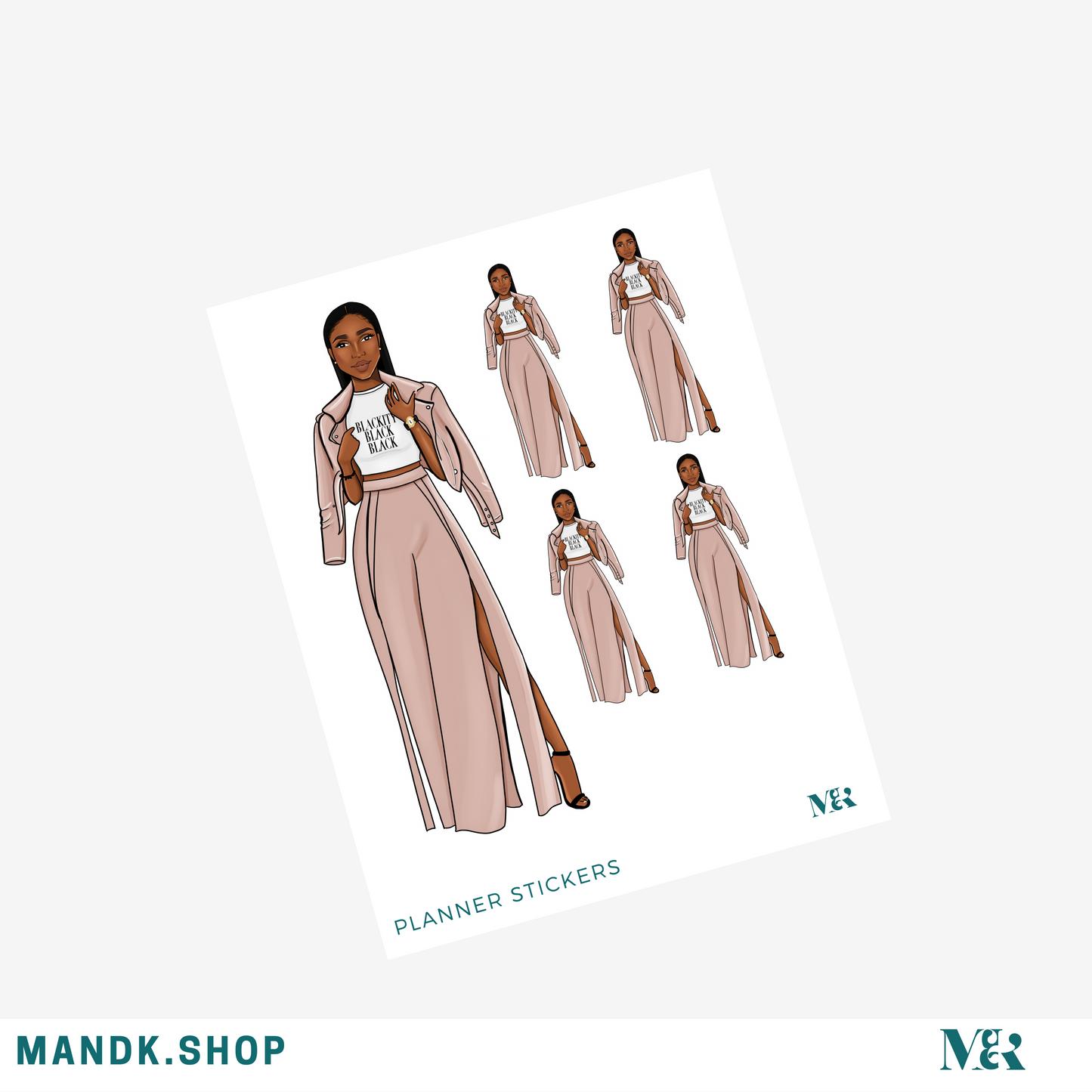 Black Woman Planner Stickers Vol.2