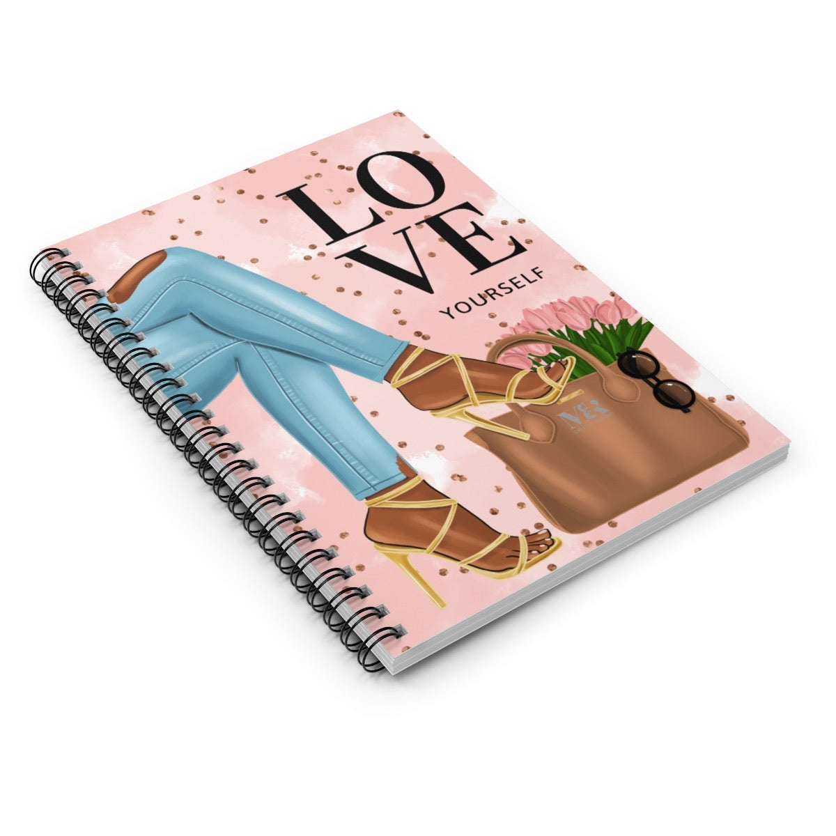 Black Woman With Love Yourself Journal