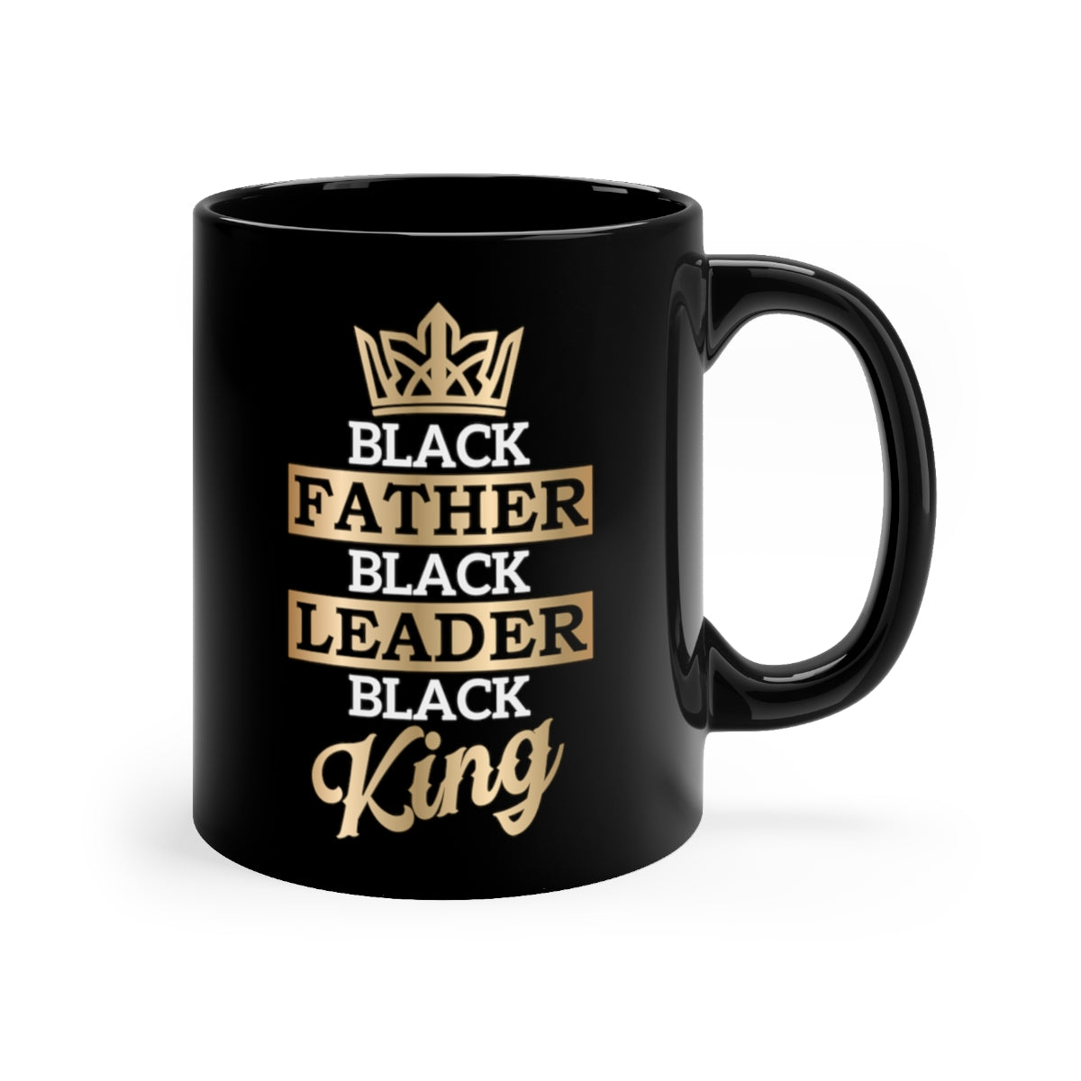 Black Father Coffee Mug