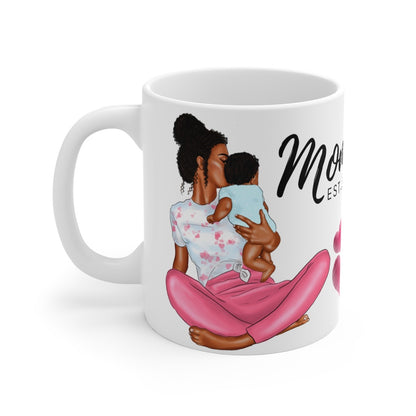 Mom EST. Coffee Mug