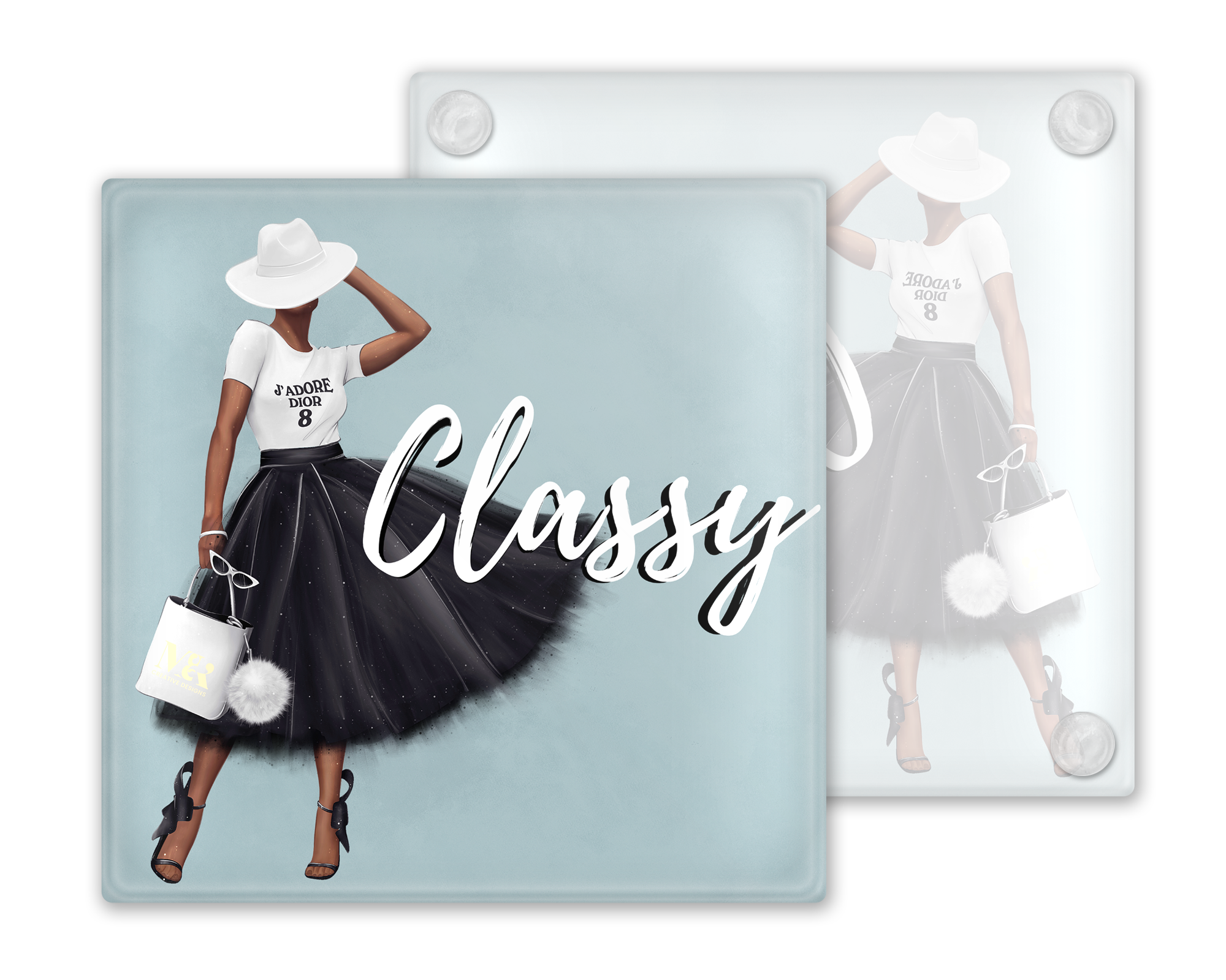 Afrocentric Heels Woman Coasters | M&K Creative Designsoasters