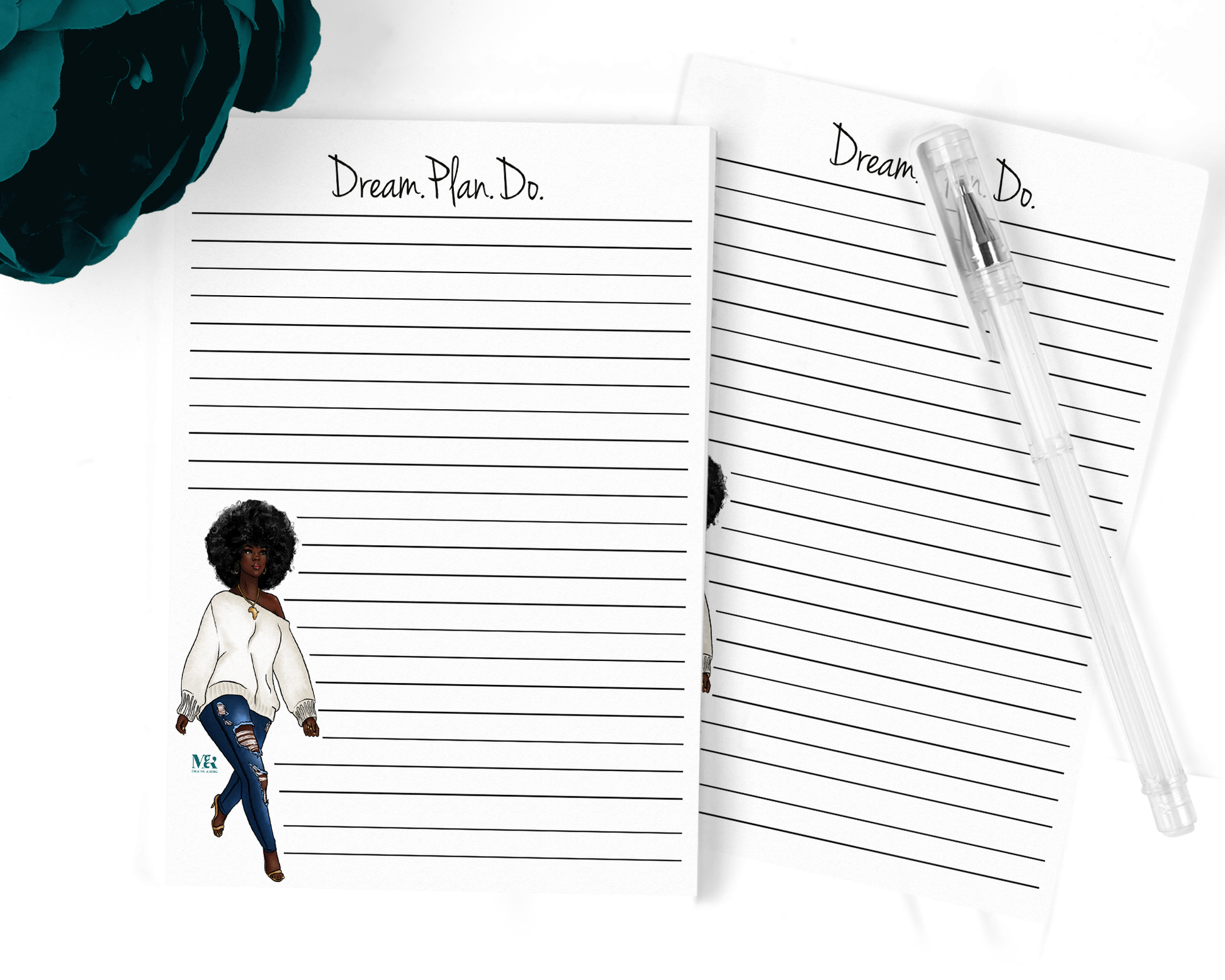 Dream Plan Do Black Women Notepad | M&K Creative Designs