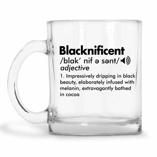 Blacknificent Glass Mug