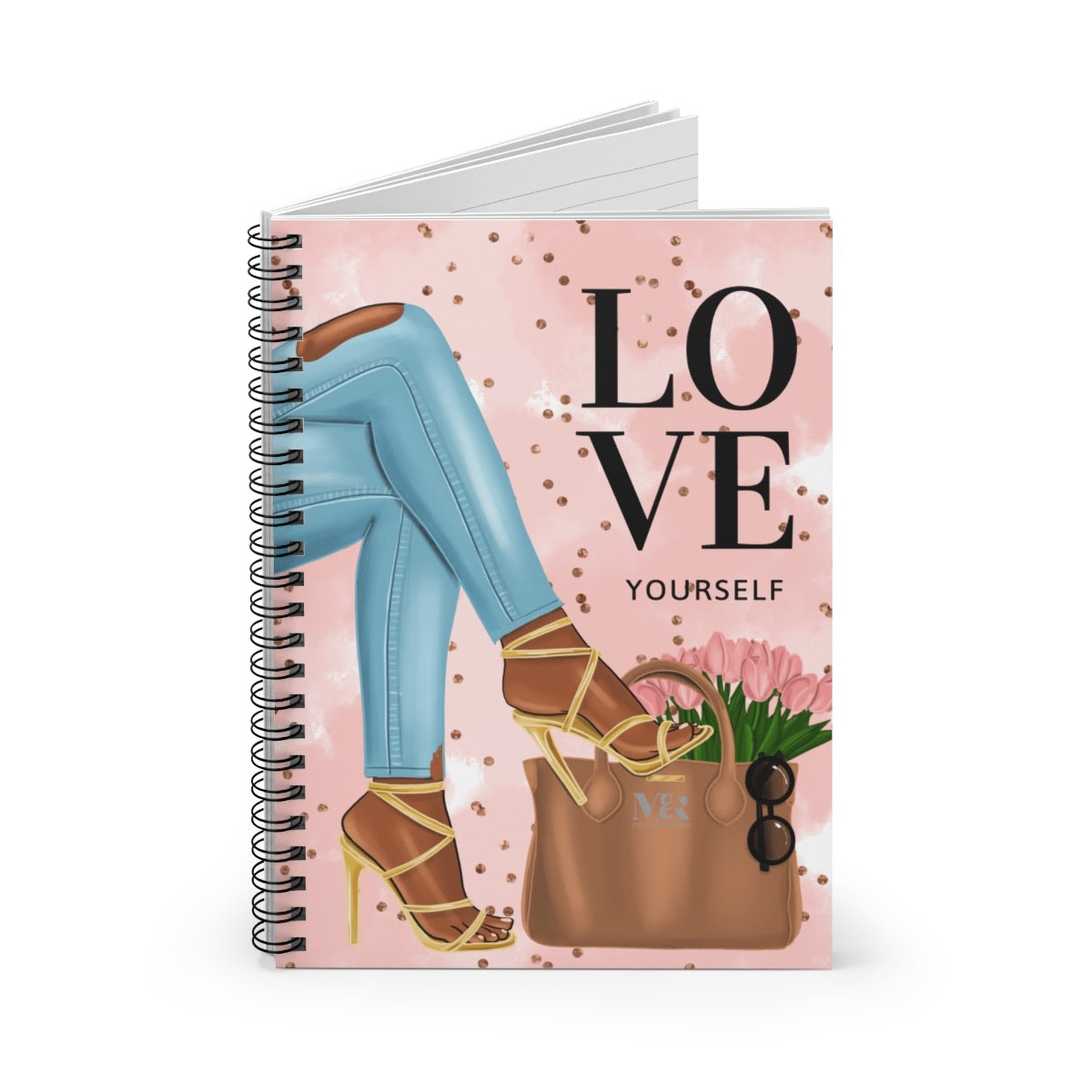 Black Woman With Love Yourself Journal